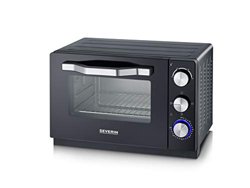 Severin TO 2070 - Horno tostador, 100-230 °C, 1380 W, 20 L. negro