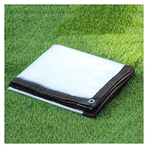 Tarpaulin Waterproof Heavy Duty Large Greenhouse Film Plastic Cloth Tear Resistant Waterproof Linoleum Garden Outdoor Activities Greenhouse Use Multi-Sizes Customizable (Clear 6x10m)