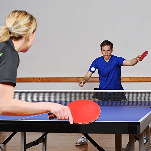 Tencoz Raquetas de Tenis de Mesa, 4 Raquetas de Ping Pong Profesional, 6 Pelotas de Tenis de Mesa, Set de Ping Pong para Juego de Interior al Aire Libre