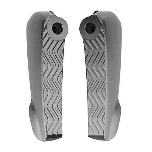 WULE 1 par de Motocicleta Moto Plegable Pegas traseras Piezas Pedal Pedal Pastelés CNC Ajuste de Aluminio for V-ESPA GT/GTS/GTV (Color : Titanium Silver)