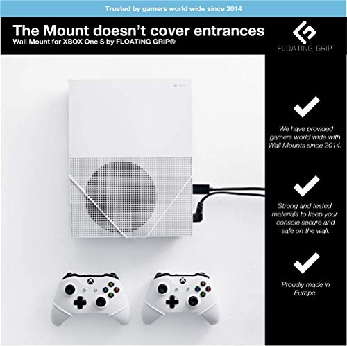 Xbox One S Wall Mount by Floating Grip - Bundle (146-161W-BU)