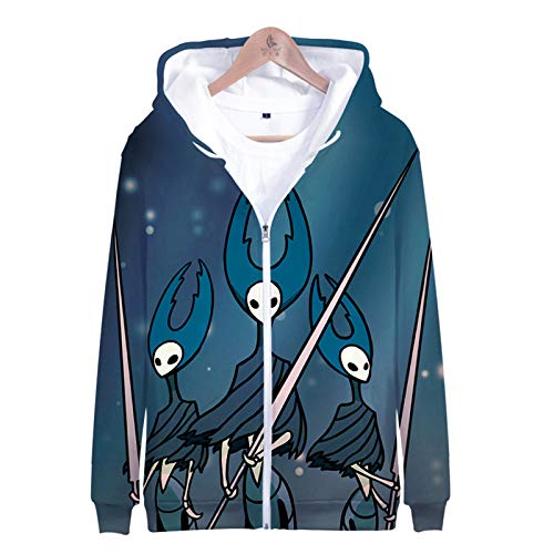 YTQQ-Hollow Knight-Men's Hip-Hop Jackets and Sweatshirts, Kangaroo Pocket Tops, Drawstring Hoodies, Kids Sweatshirts, Hoodies-XXXL