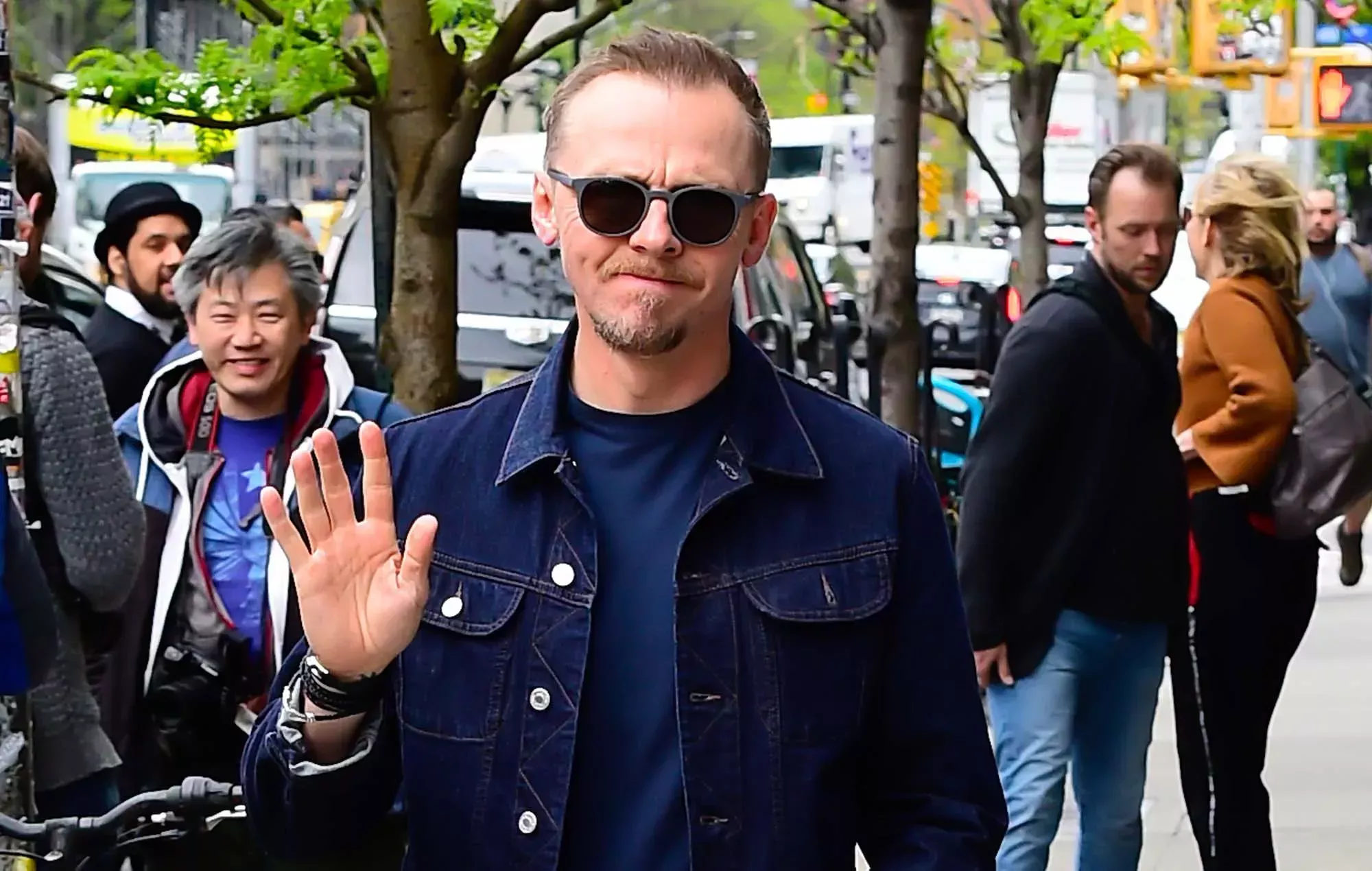 Simon Pegg en Glastonbury 2022: 