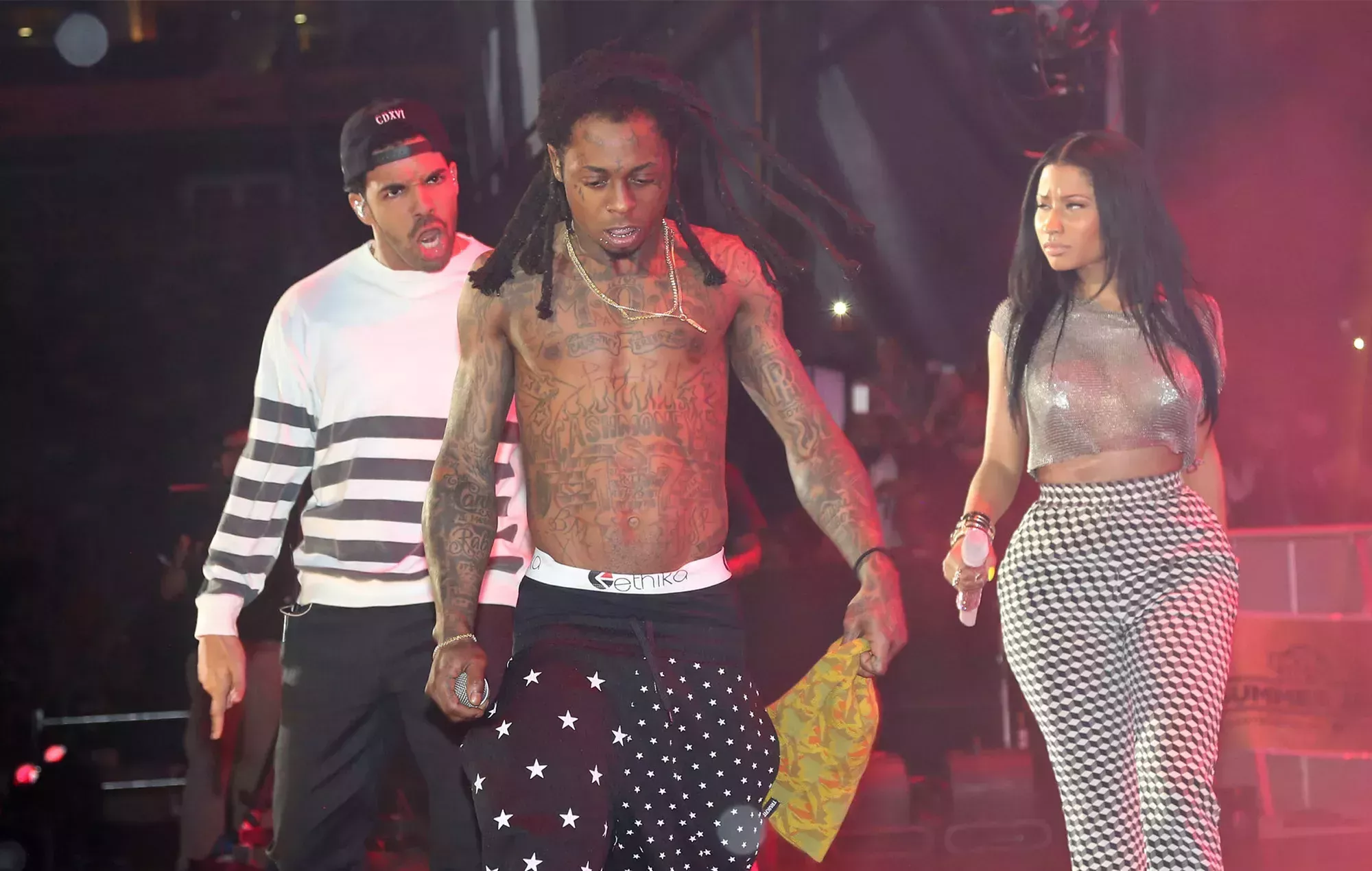 Vea las imágenes del show de reunión de Young Money con Drake, Nicki Minaj y Lil Wayne