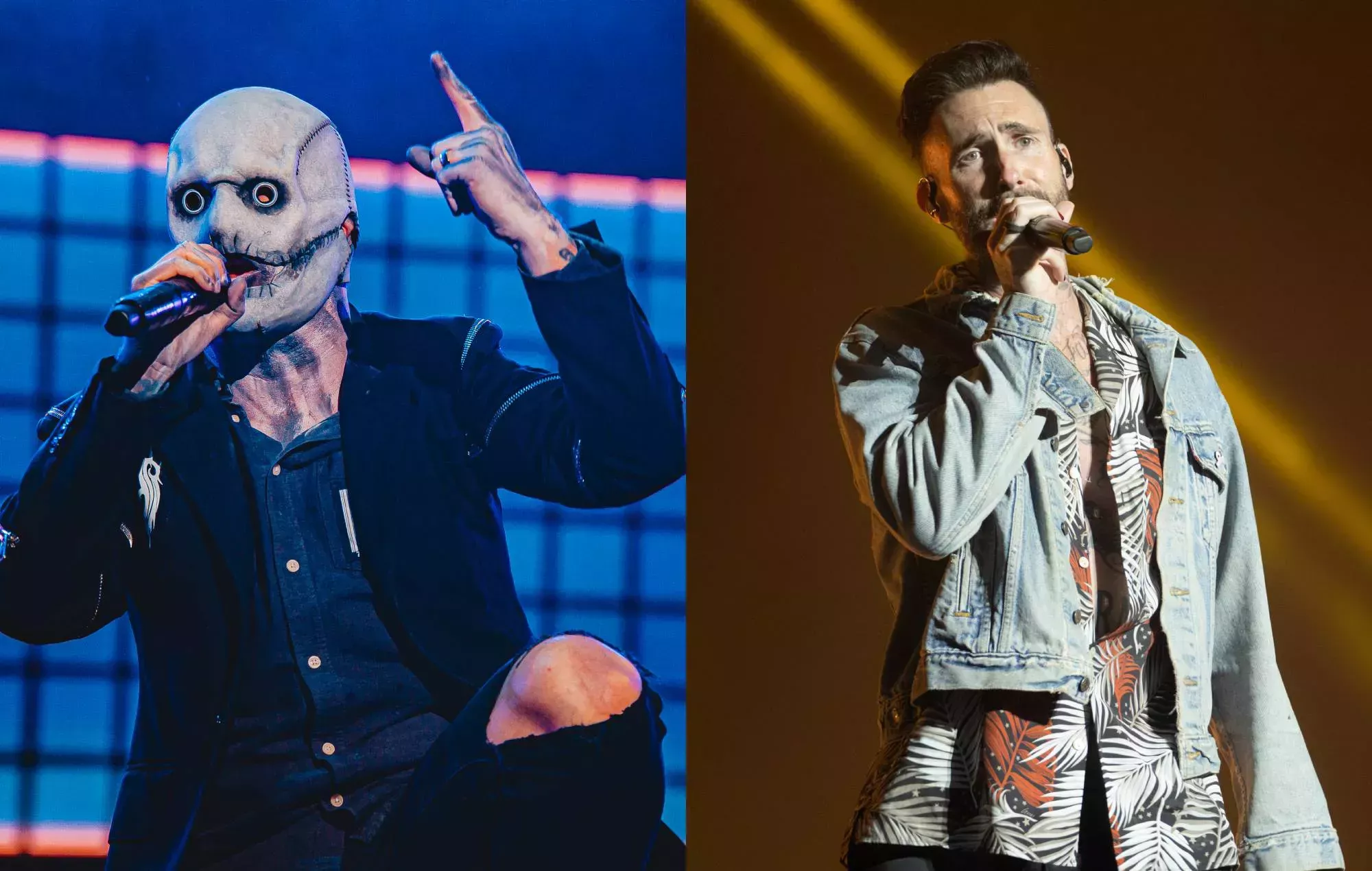 Mira la reacción de Corey Taylor de Slipknot cuando le preguntan por Adam Levine