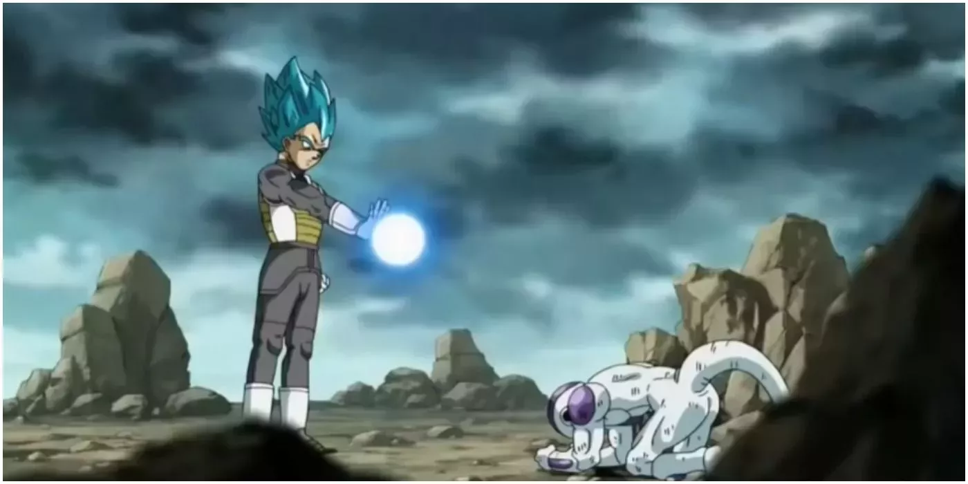 Vegeta prepares to take out Frieza in Resurrection F