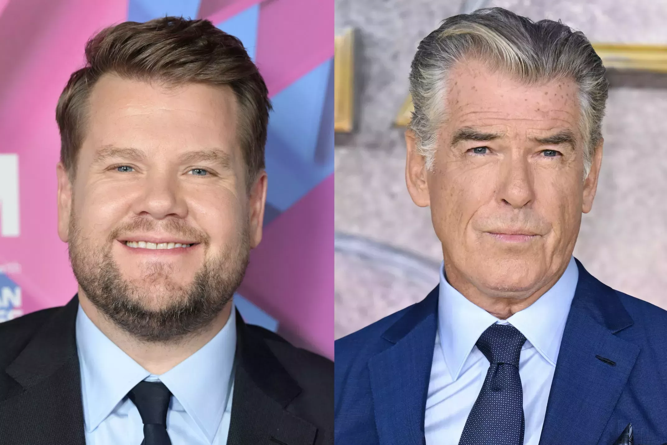 James Corden llama a Pierce Brosnan 