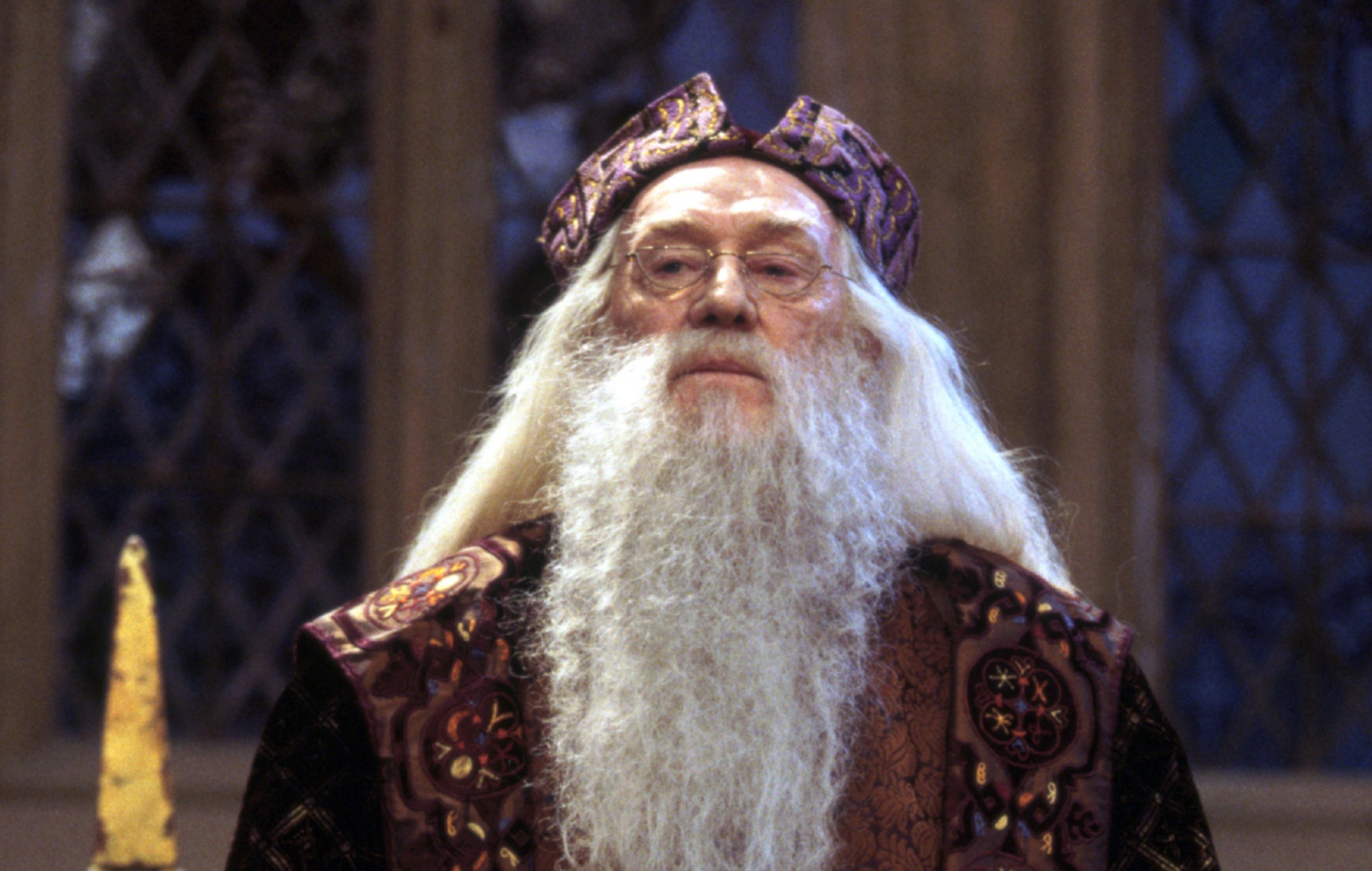 El actor de Dumbledore, Richard Harris, fue encontrado una vez por su