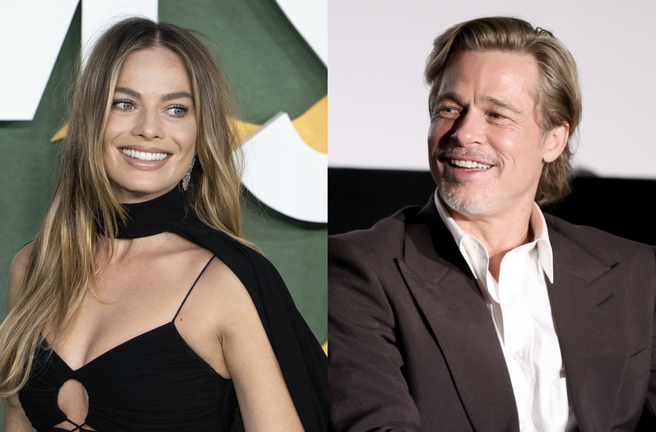 Margot Robbie se besa sin guión con Brad Pitt en el plató de 'Babylon