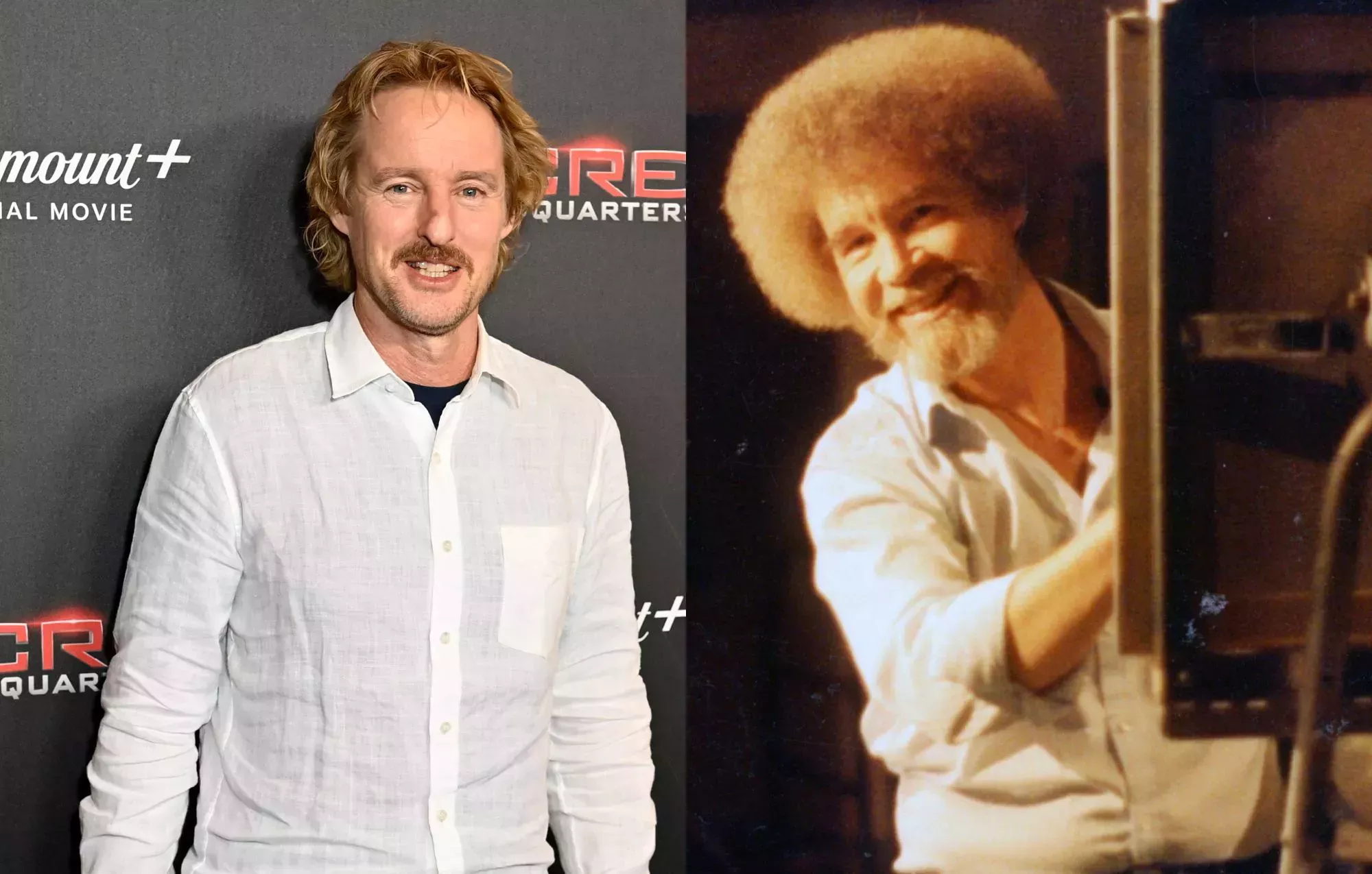 Primer vistazo a Owen Wilson como el pintor televisivo Bob Ross