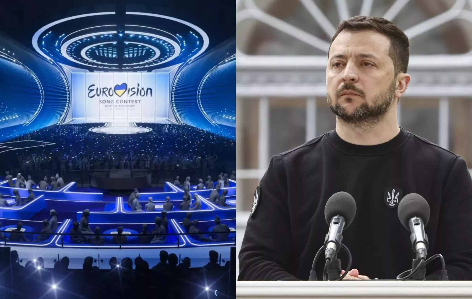 Se impide al Presidente Zelensky dirigirse a los espectadores en la final de Eurovisión