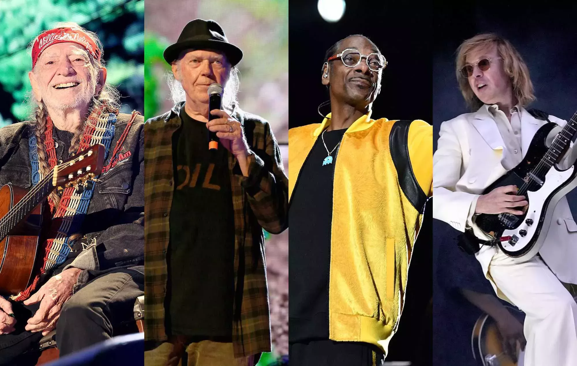 Vea a Neil Young, Snoop Dogg, Beck y otros en la fiesta del 90 cumpleaños de Willie Nelson