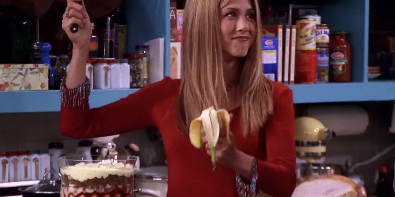 TV Friends Rachel Trifle Thanksgiving One Where Ross Got High