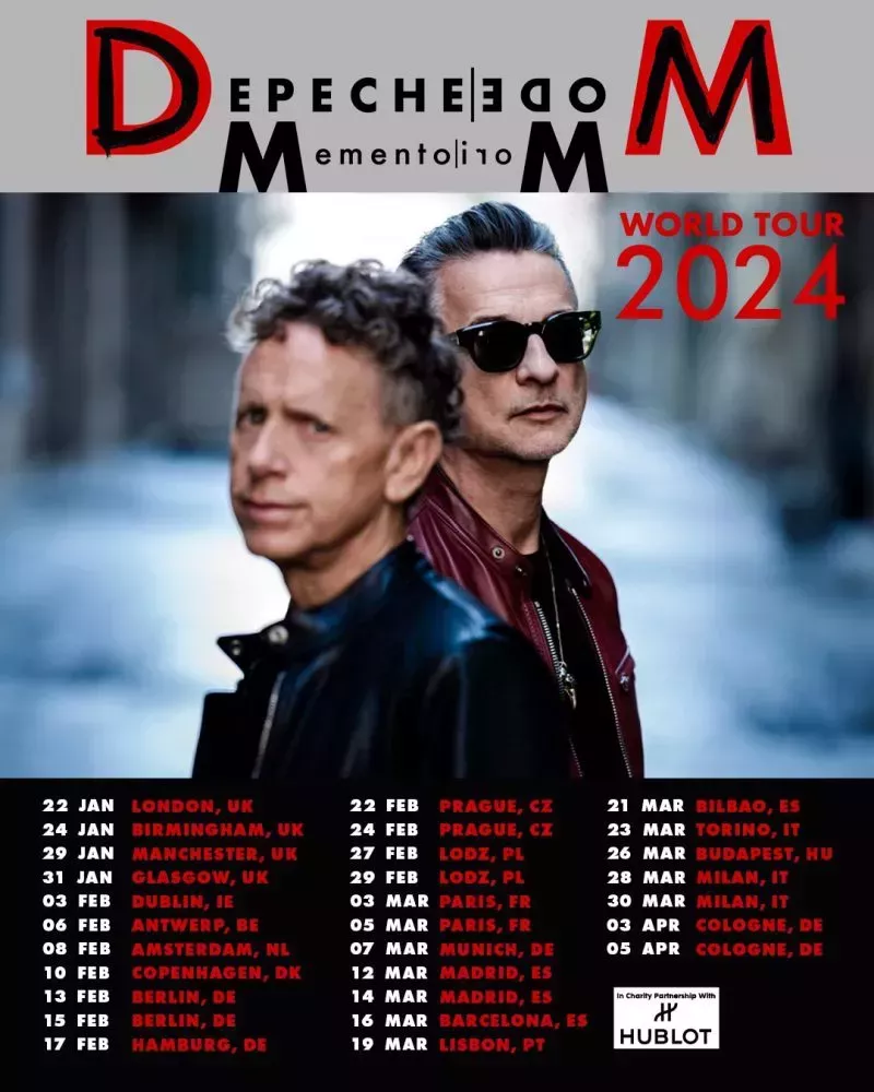 Depeche Mode anuncia nuevas fechas de su gira de 2024 en Reino Unido