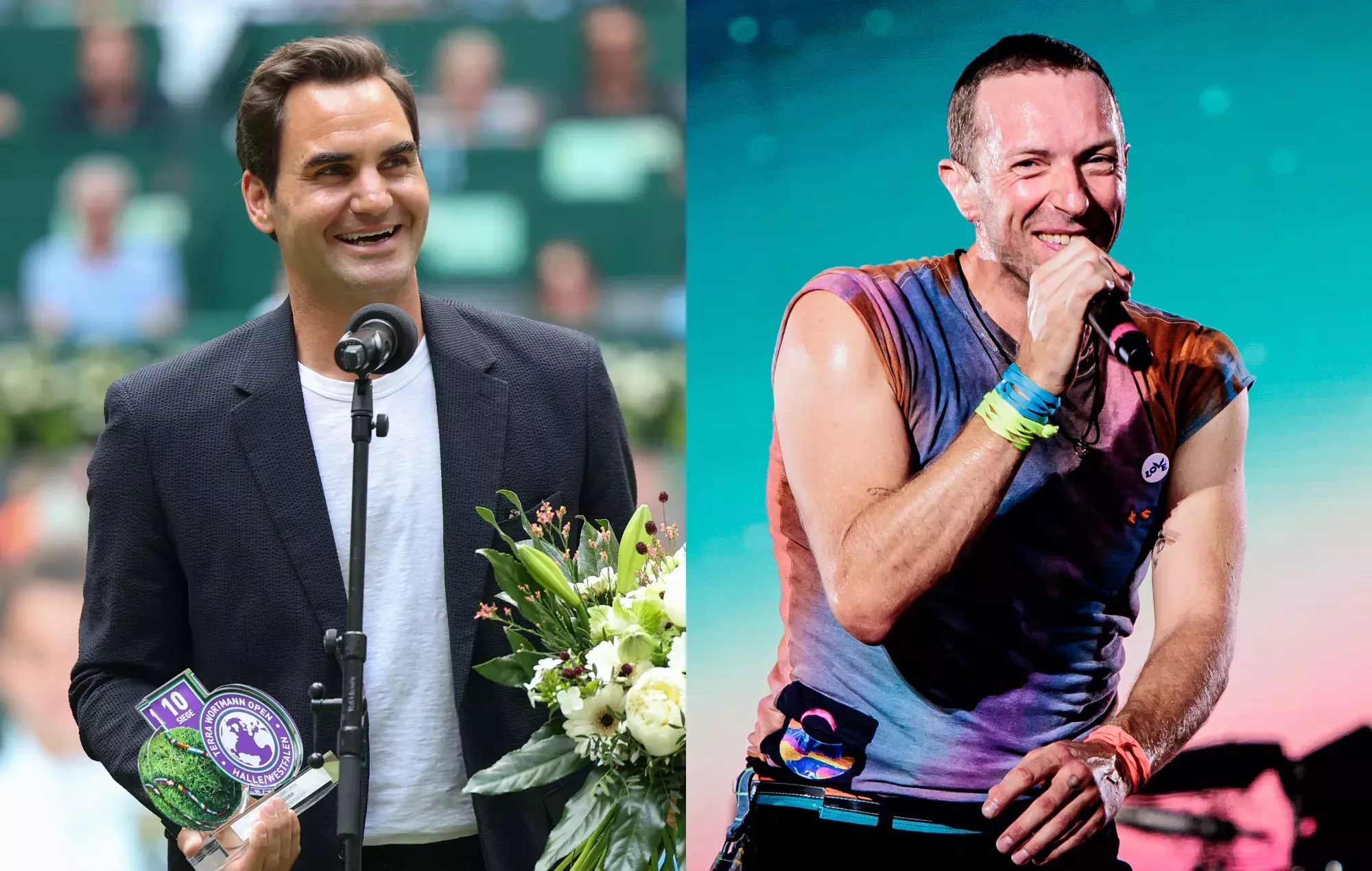 Roger Federer se une a Coldplay en el escenario de Zúrich