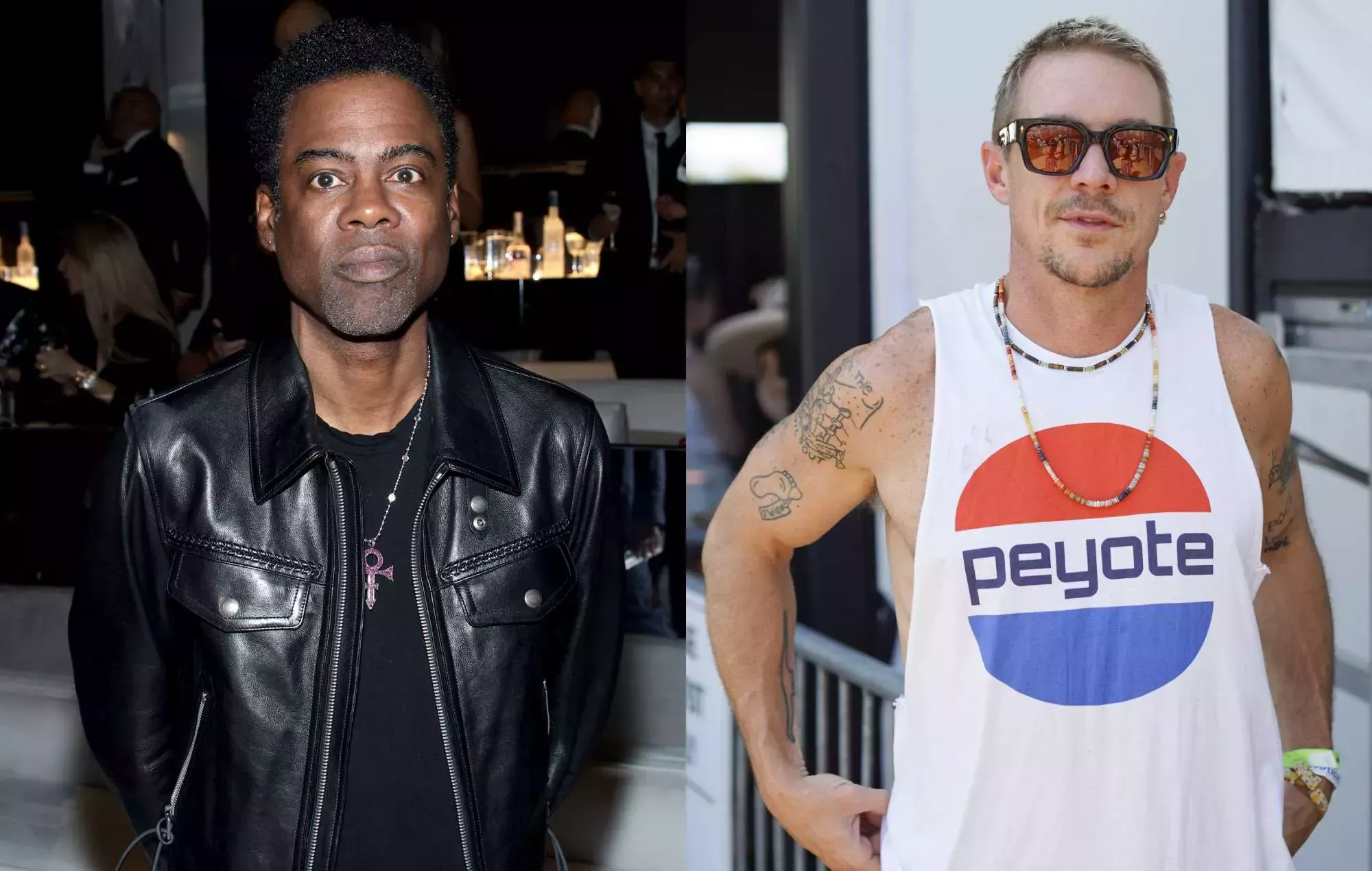 Chris Rock y Diplo escapan del Burning Man tras ser recogidos por un fan