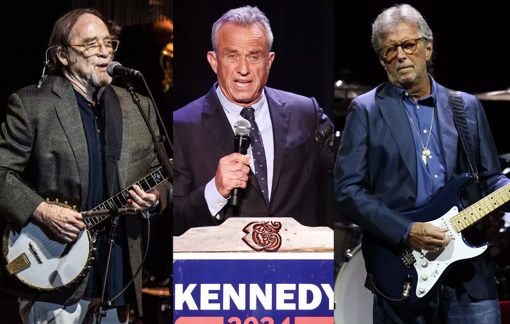 Eric Clapton y Stephen Stills ayudan a recaudar millones para la campaña presidencial del controvertido Robert F. Kennedy Jr.