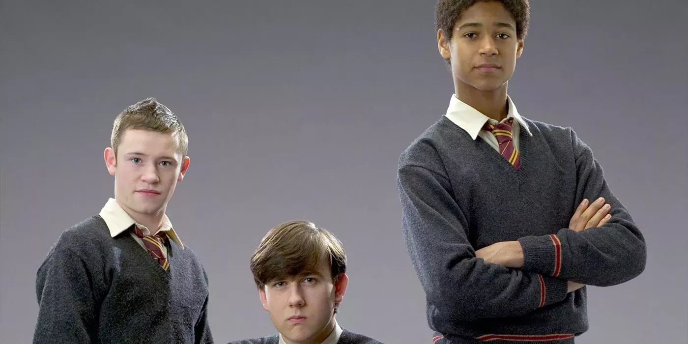 Seamus, Neville and Dean in Harry Potter