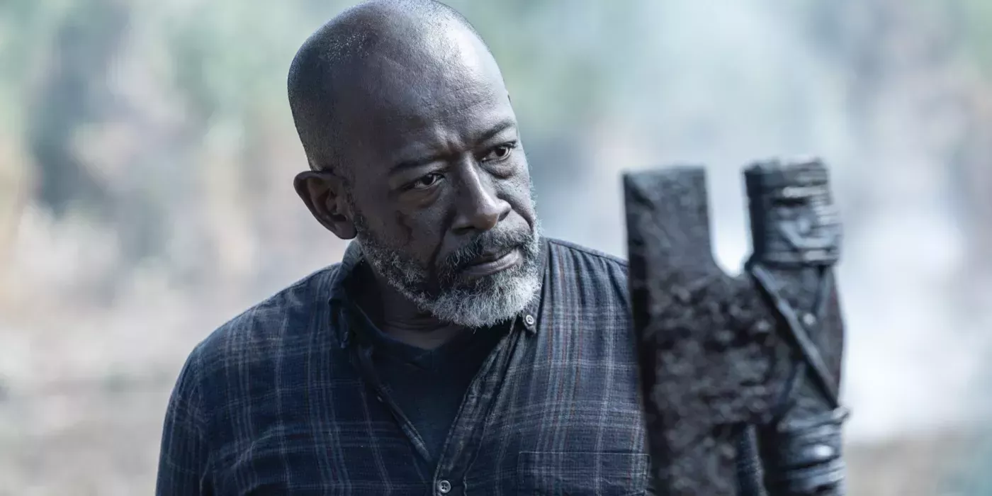 Morgan Jones with an axe on Fear the Walking Dead