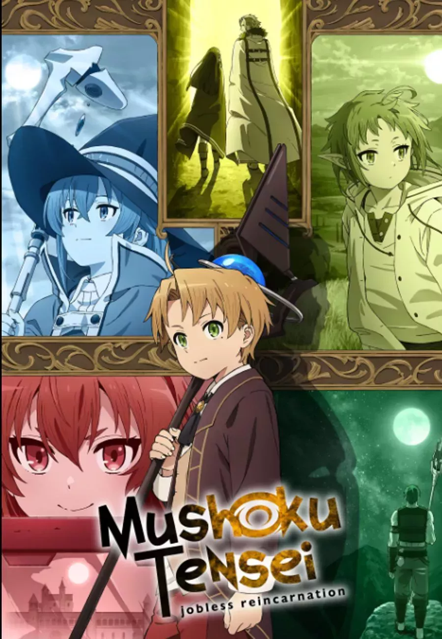 Mushoku Tensei Jobless Reincarnation anime art poster