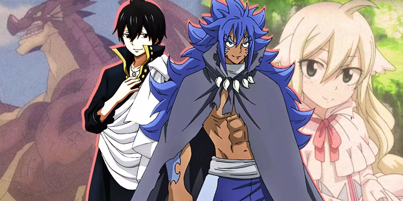 Acnologia, Igneel, Zeref, and Mavis from Fairy Tail