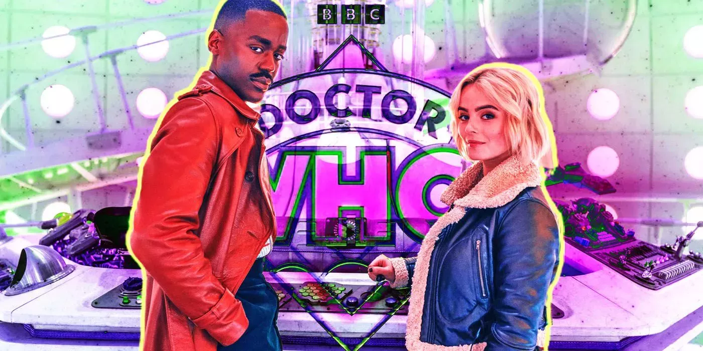 Doctor Who's Ncuti Gatwa and Millie Gibson as the Fifteenth Doctor and Ruby Sunday in the TARDIS.