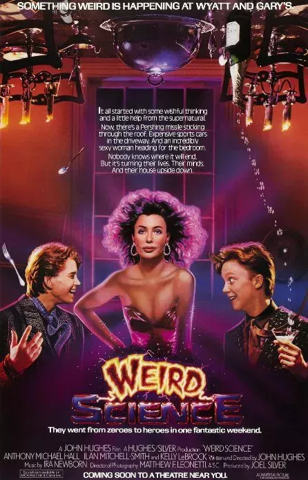 John Hughes Weird Science movie poster 1985