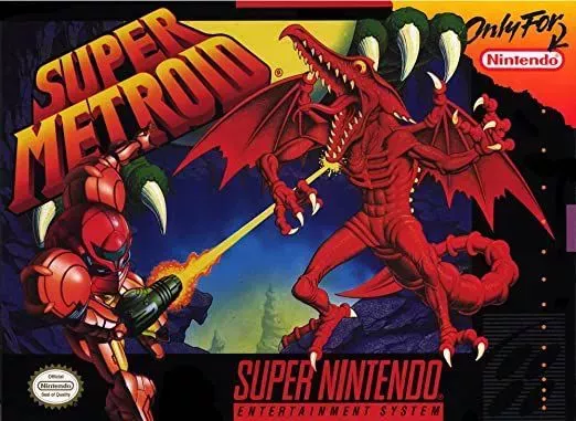 Box art for Super Metroid on the SNES