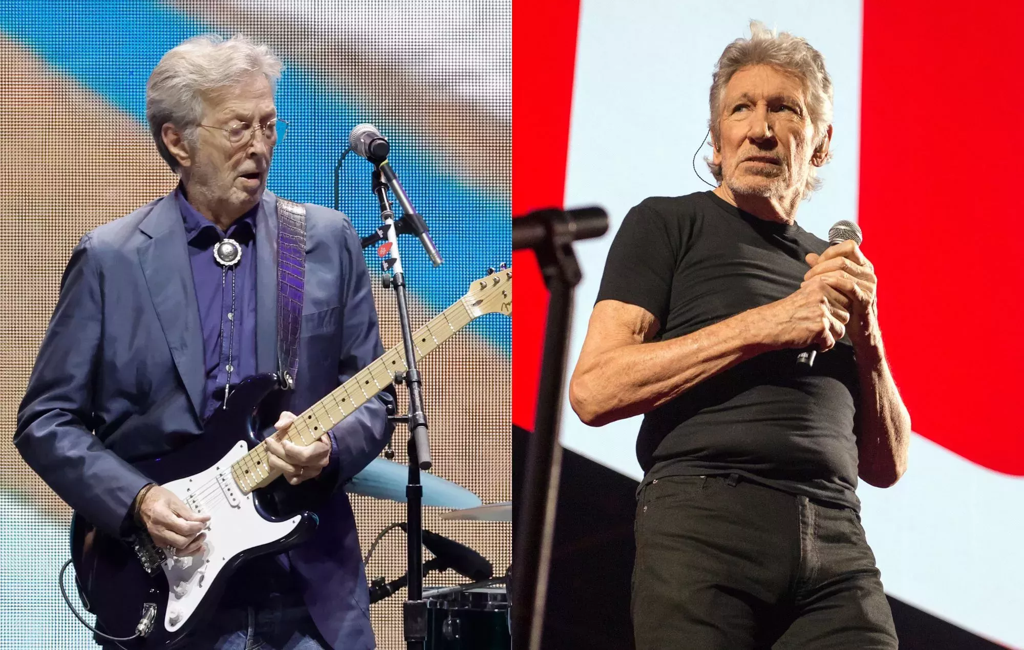 Eric Clapton sobre las opiniones políticas de Roger Waters: 