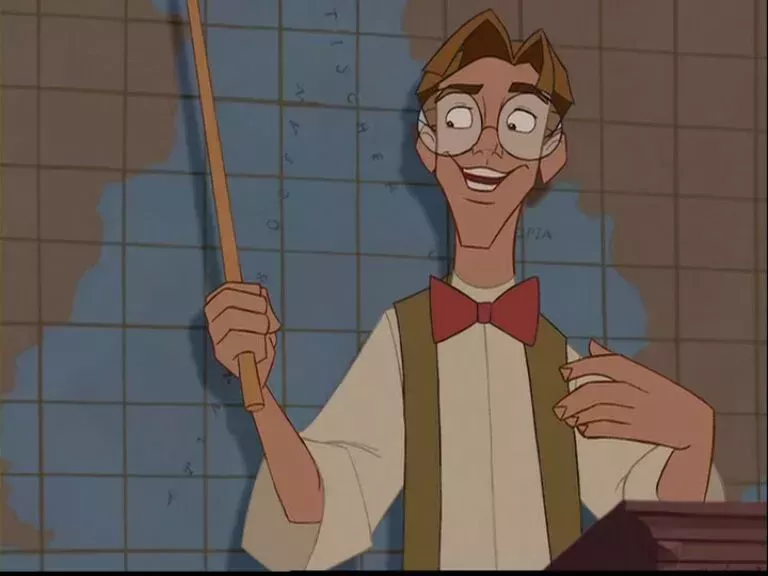 Milo looking pleased with himself in Atlantis: The Lost Empire