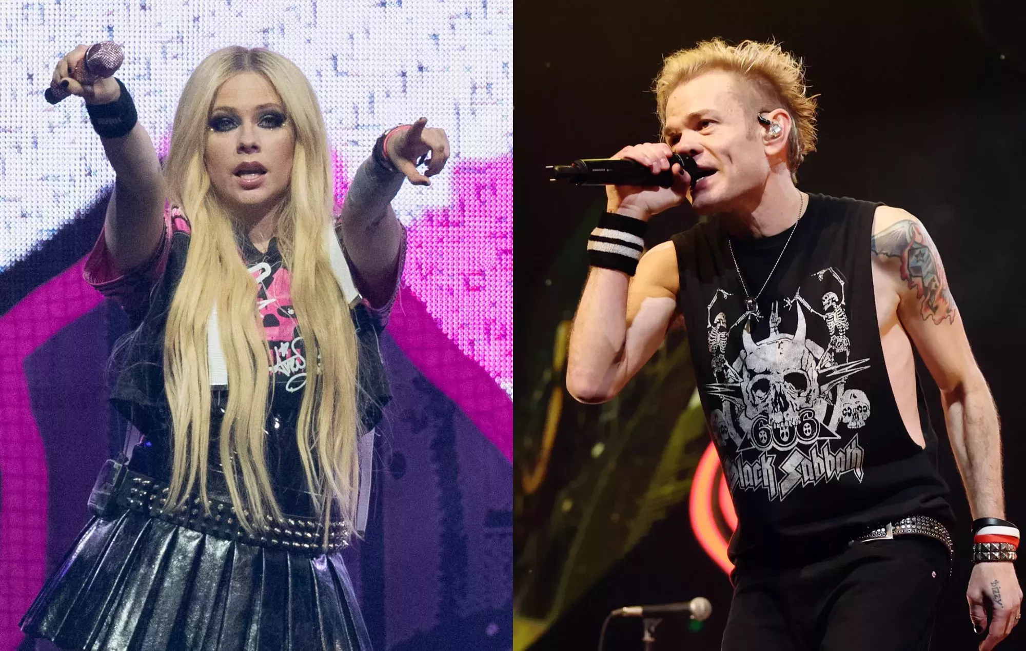 Avril Lavigne saca a su ex marido Deryck Whibley para una canción de Sum 41 en Las Vegas
