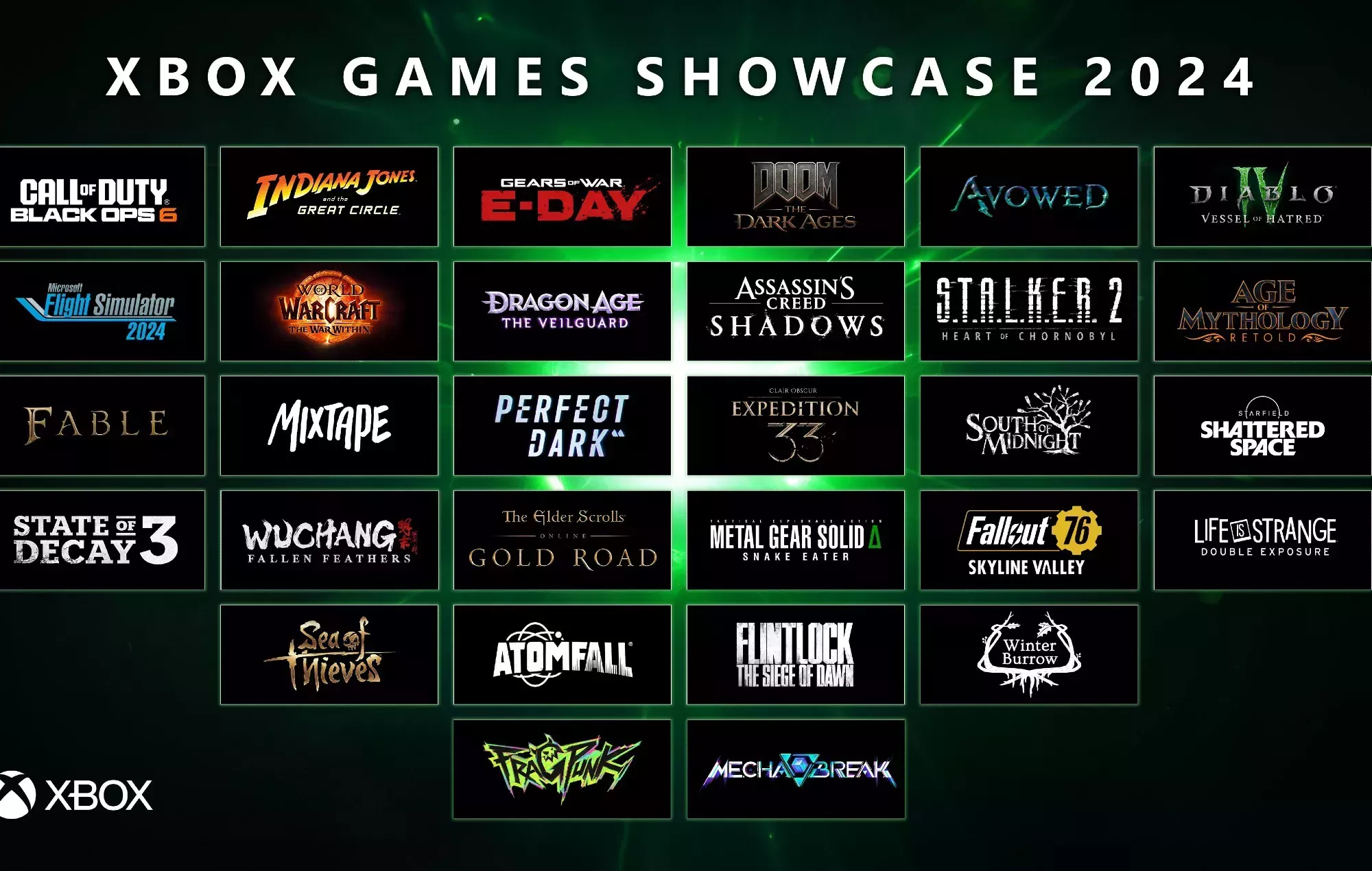Todo lo anunciado en el Xbox Games Showcase
