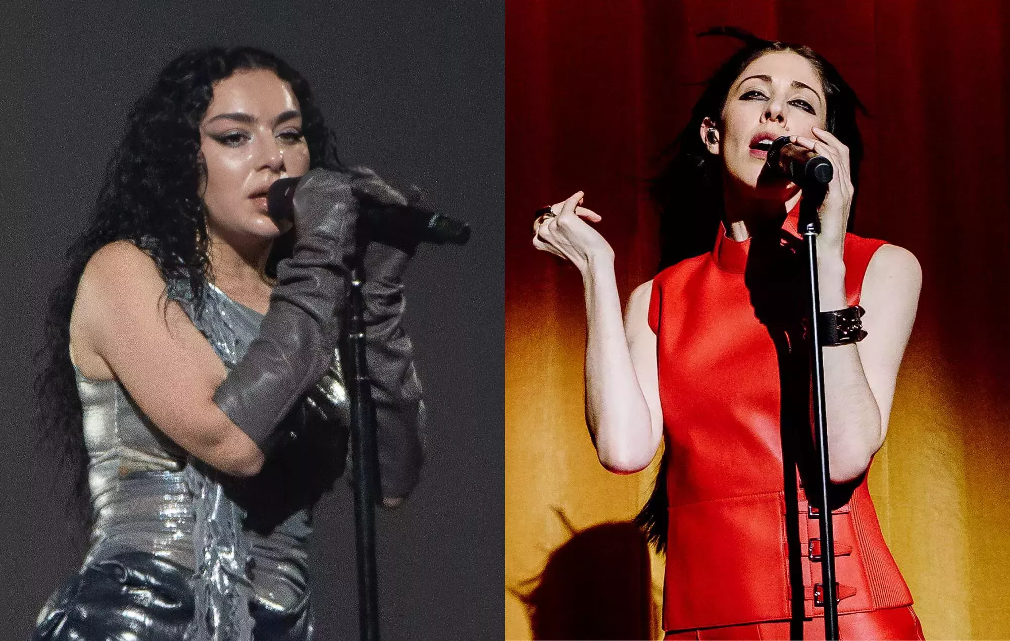 Charli XCX y Caroline Polachek cantan 