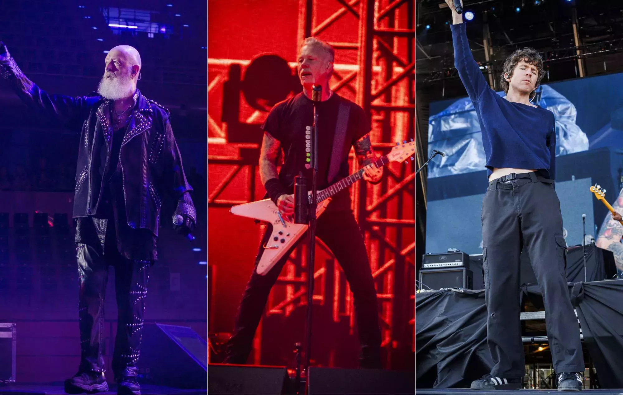 Vea a James Hetfield de Metallica y a Rob Halford de Judas Priest rockear al son de Turnstile en un festival noruego