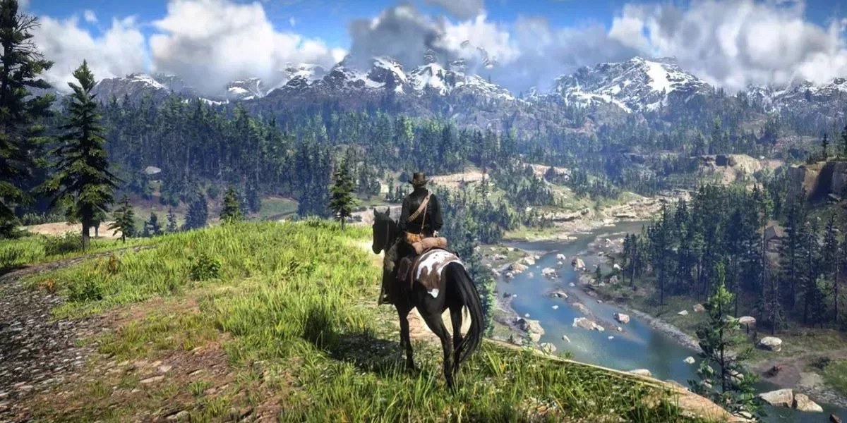 Riding on horseback in Red Dead Redemption 2