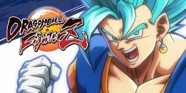 Super Saiyan Blue Vegito advertisement character reveal phot for Dragon Ball Fighter Z