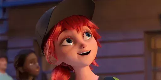 Alix Kubdel is smiling while looking up in Miraculous Ladybug.