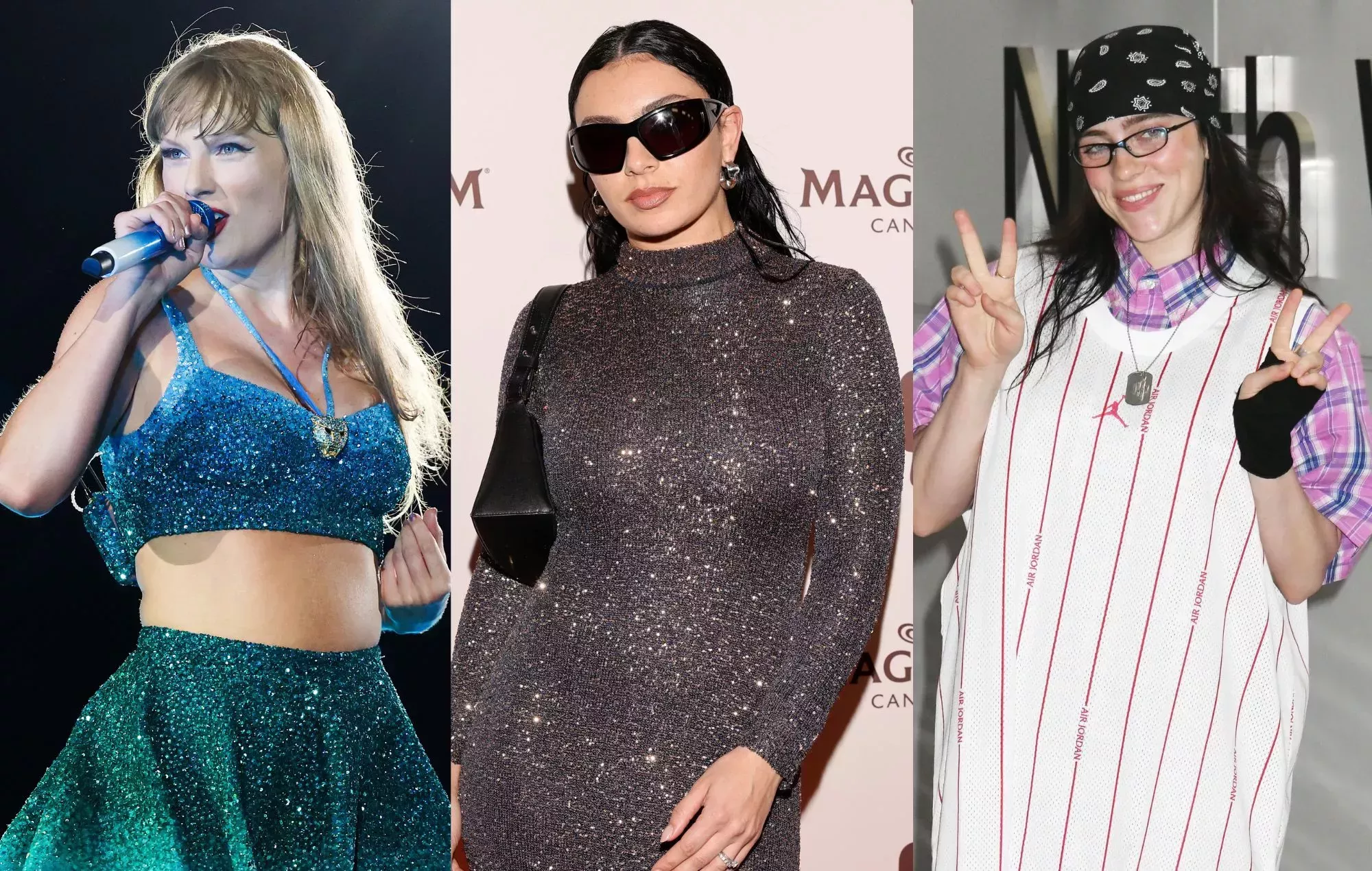 Los fans creen que la letra del nuevo remix de 'Guess' de Charli XCX y Billie Eilish es un insulto a Taylor Swift