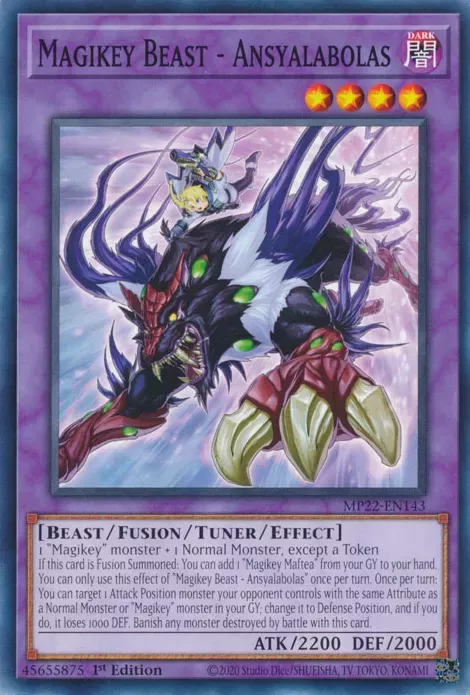 Magikey Beast - Ansyalabolas in the Yu-Gi-Oh! TCG/OCG.