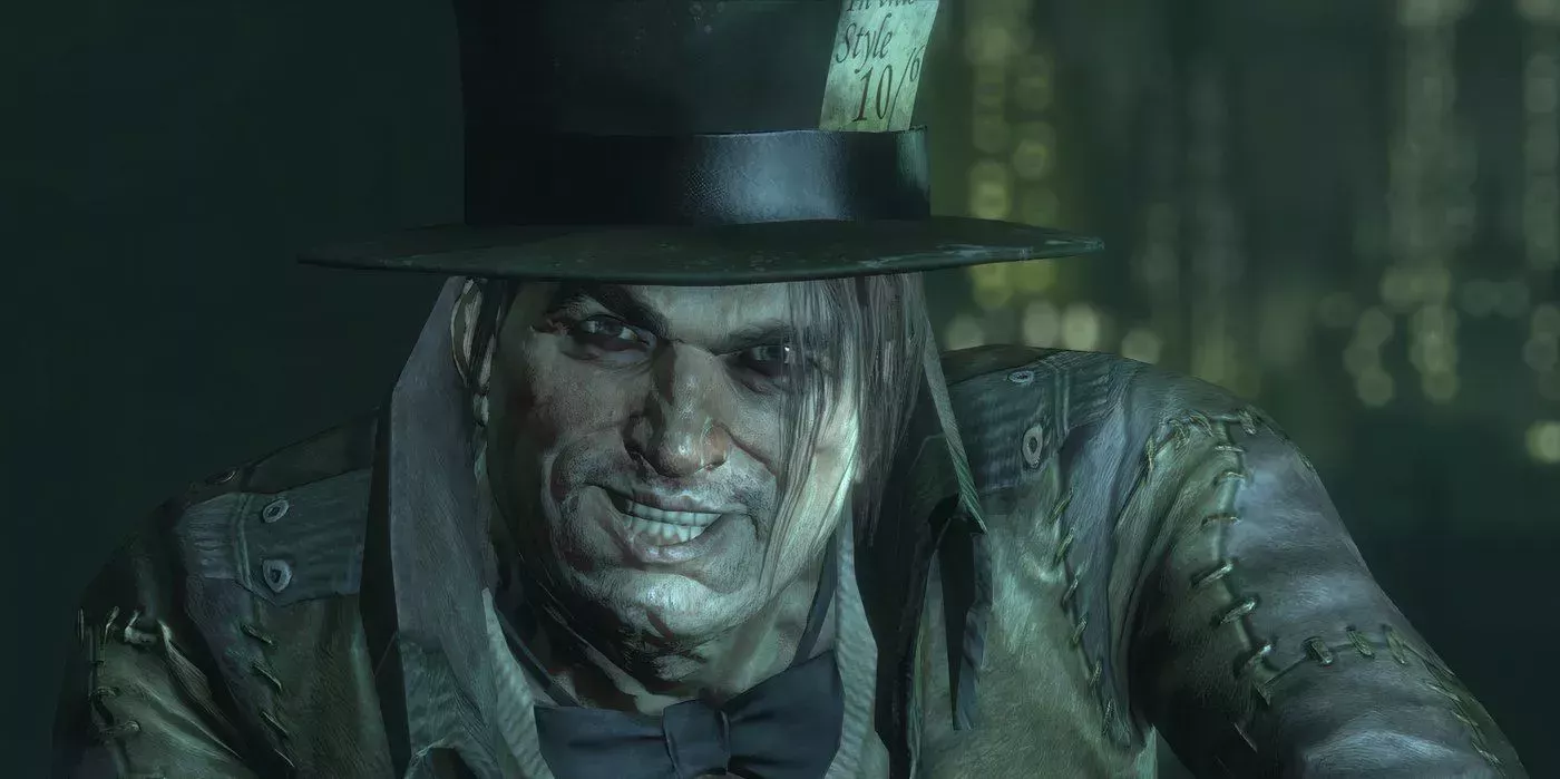 The Mad Hatter thinking up a scheme in Batman: Arkham Origins