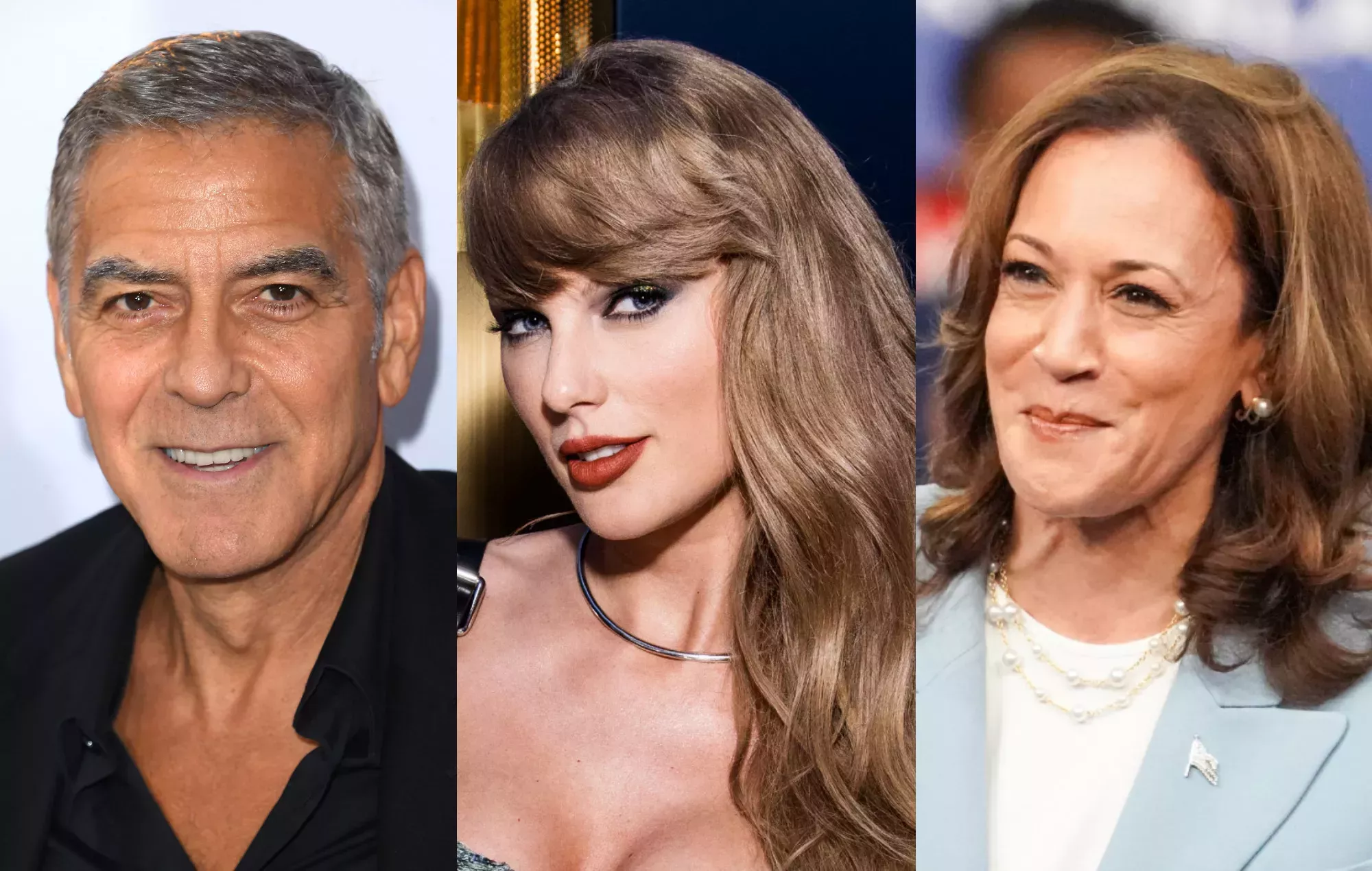 George Clooney dice que el apoyo de Taylor Swift a Kamala Harris es 