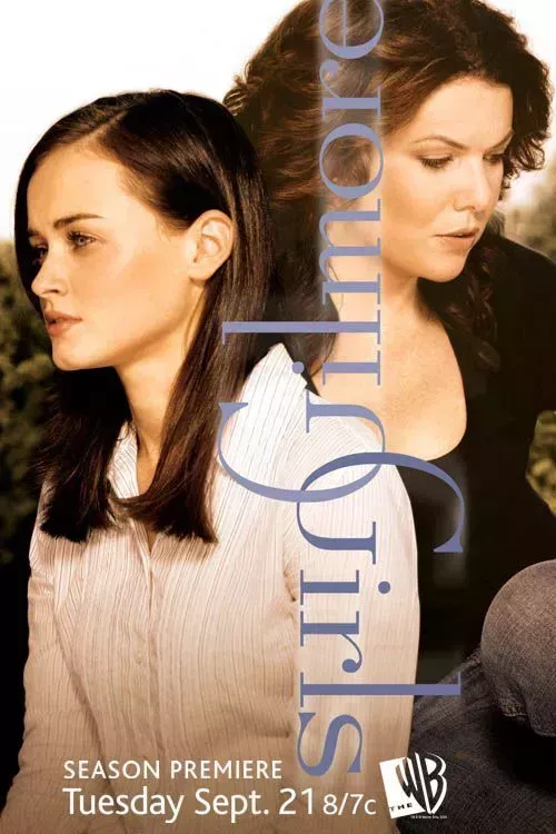 Gilmore Girls TV Show Poster featuring Lorelai and Rory.