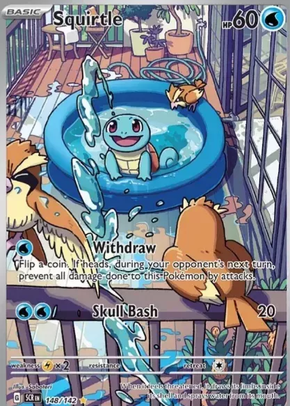 Squirtle is an adorable illustration rare.