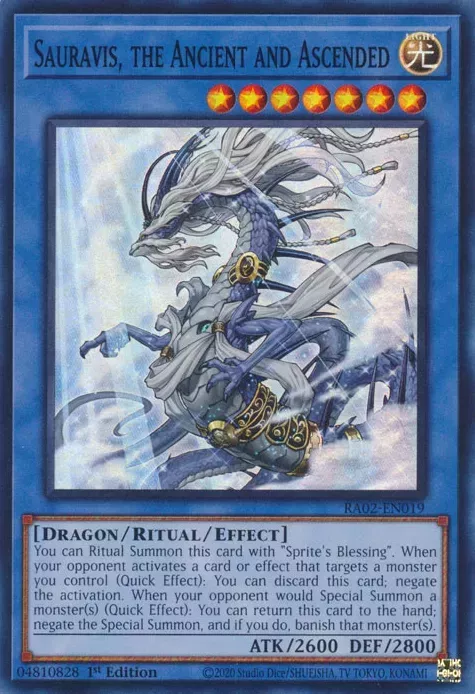 Sauravis, the Ancient and Ascended in the Yu-Gi-Oh! TCG/OCG.