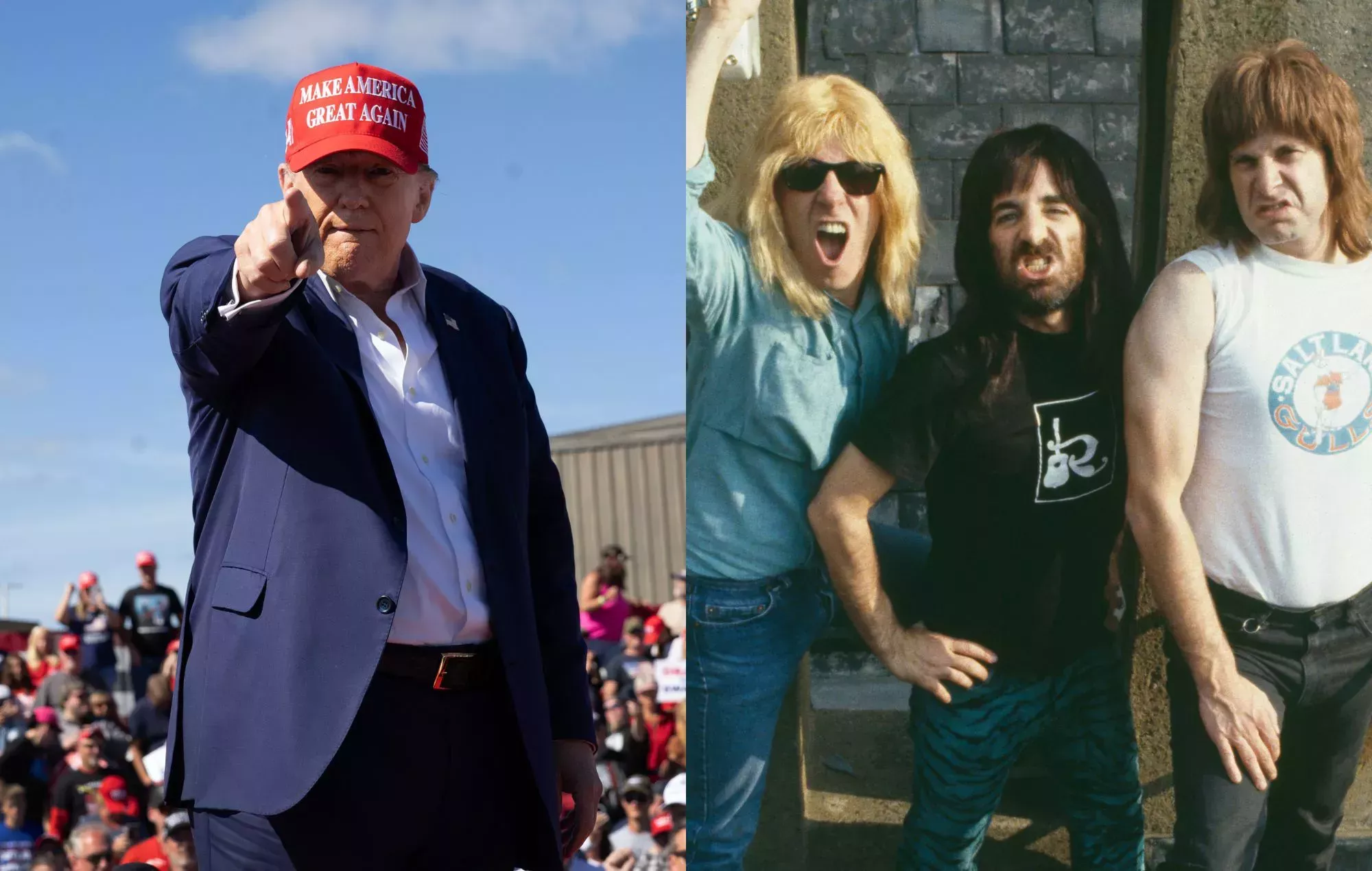 Spinal Tap prohíbe a Donald Trump tocar 'Sex Farm' en sus mítines 