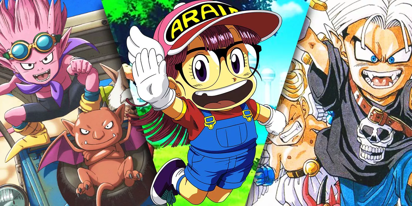 Imagen dividida de Sand Land, Dr. Slump y Go Go Ackman