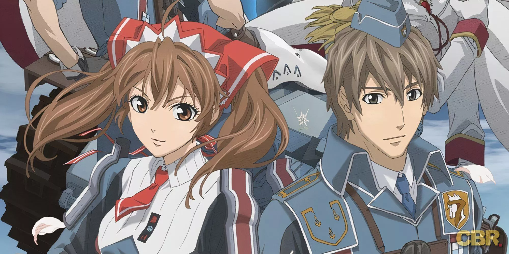 Alicia y Welkin del anime Valkyria Chronicles.