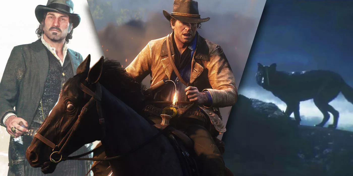 Dutch, Arthur y Woilf de Red Dead Redemption 2