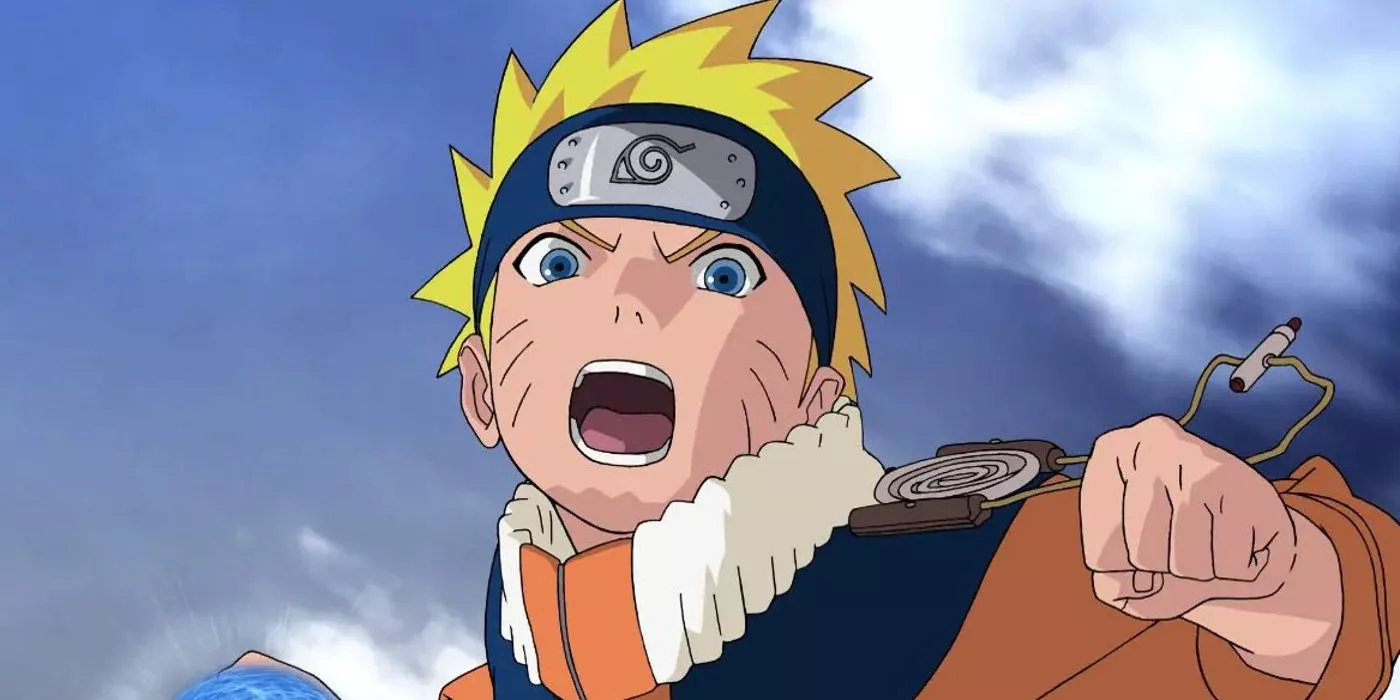 Naruto se prepara para lanzar un Rasengan en el anime de Naruto.