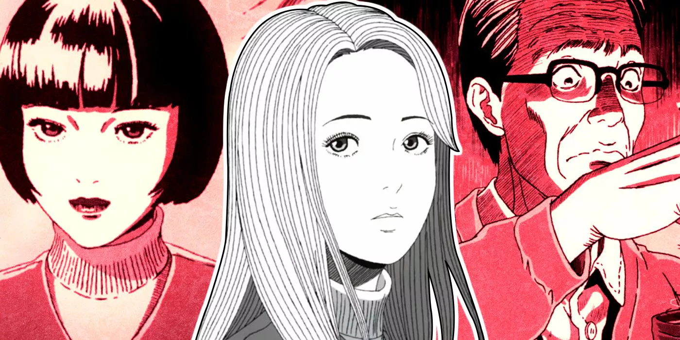 Kirie, Azami y Mr. Saito en Uzumaki